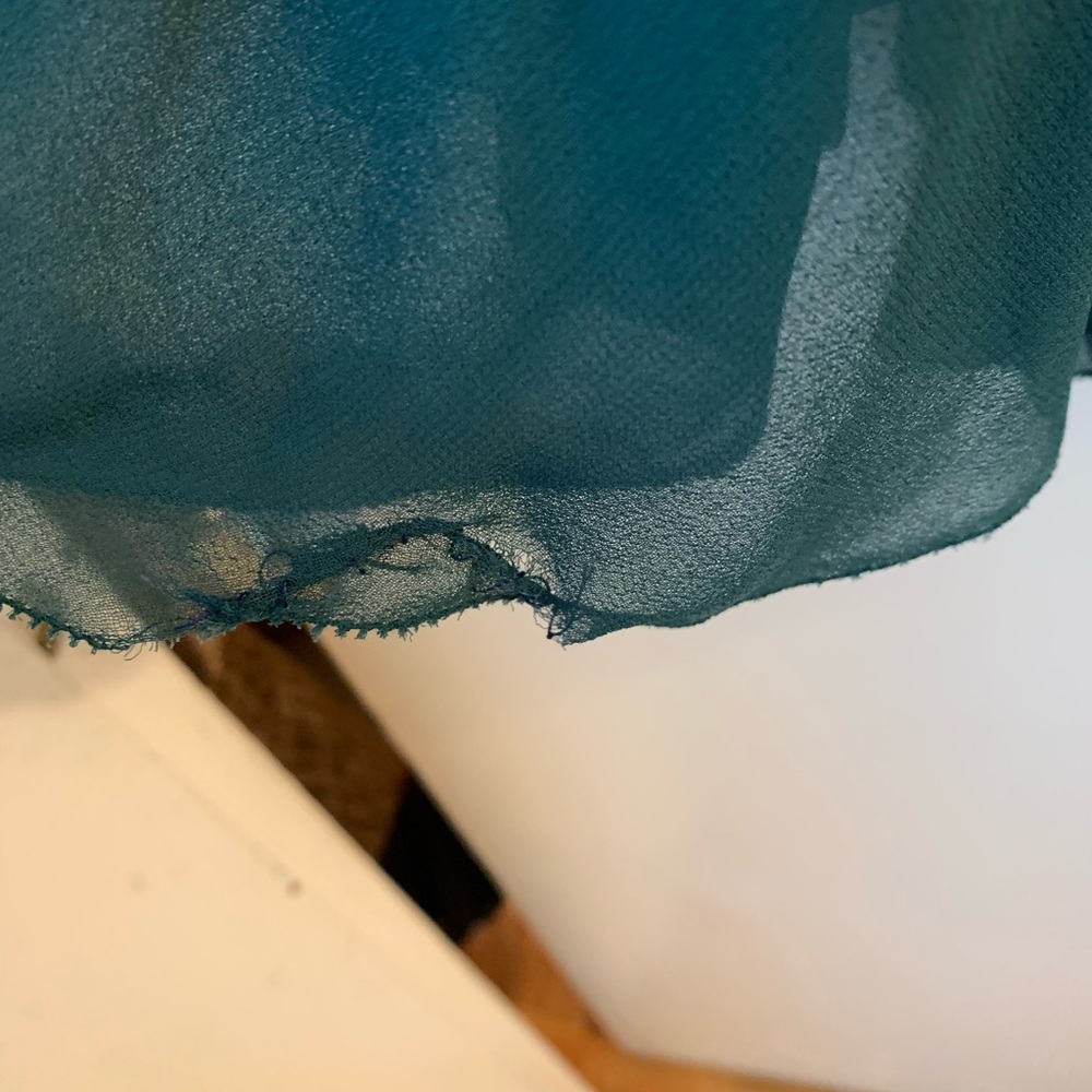 Aritzia Teal A-Line Skirt Twirl Skirt